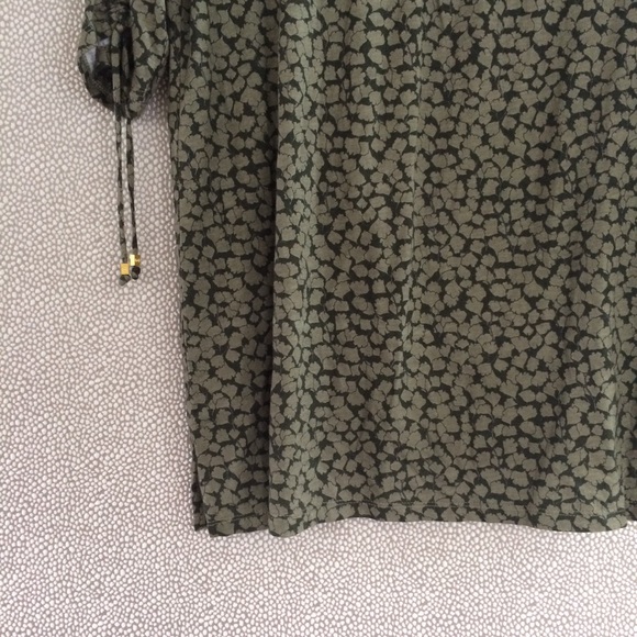 M Michael Michael Kors Ruched Sleeve Tee New - Picture 4 of 8